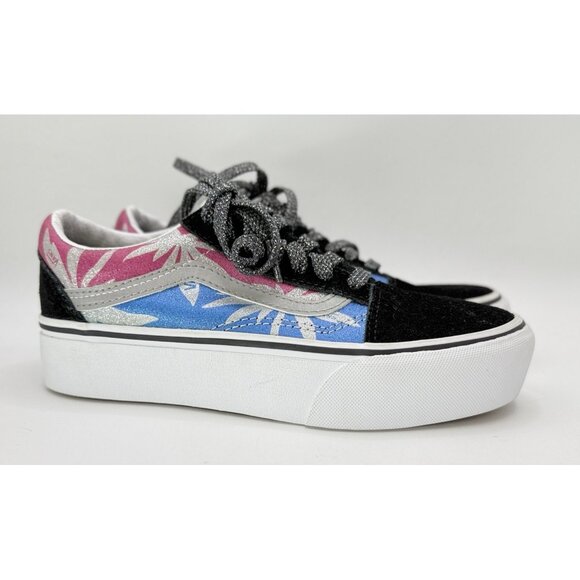 Vans Old Skool Platform After Dark‎ Floral Size Men's Size 4.0 Women's Size 5.5 - Picture 1 of 11